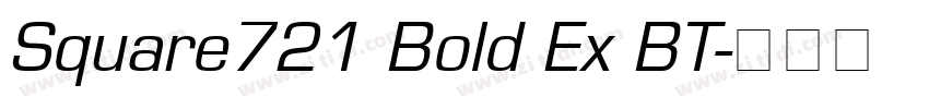 Square721 Bold Ex BT字体转换